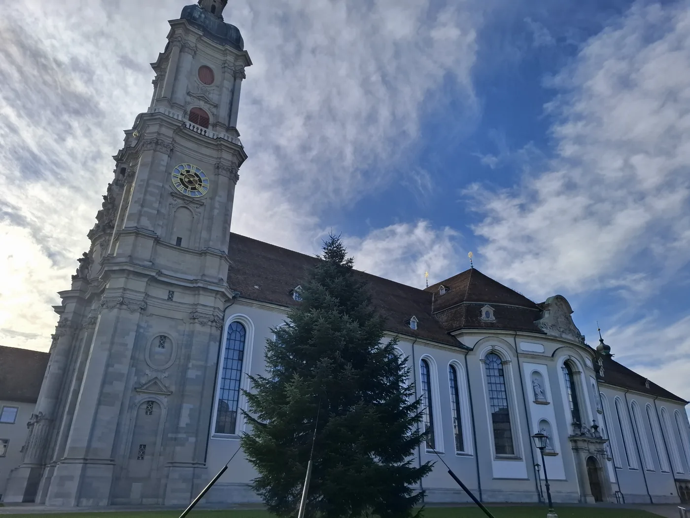 The abbey church from the Klosterhof